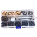 100Sets Colors 12.5mm Snap Fasteners Press Stud Button Clothing Fixing To ABI
