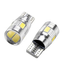 10X T10 6SMD 5630 LED Wedge Light White Car Side Bulbs Canbus Error Fr ZBC