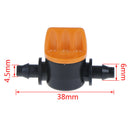 10Pcs Mini Valve With 4/7Mm Hose Irrigation Barbed Water Flow Control Valve Ew