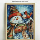 Full Square Diamond Painting Christmas Winter Snowman Design Embroidery Dis