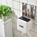 Waterproof All Covered Toilet Paper Holder Box,Wall Mounted Bathroom Paper  U8J8