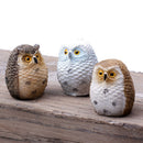 4Pcs Garden Owl Moss Terrarium Detop Decors Craft Bonsai Animal Miniat RC Nw