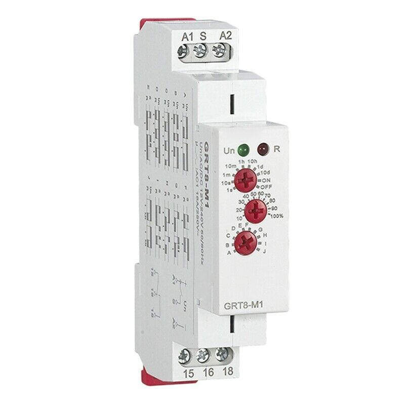 GRT8-M1 16A Multifunction Timer Relay with 10 Function Choices AC 230V Time A7U4