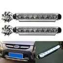 8 LED Car Daytime Running Light Fog Light Car DRL Driving Day Lights(White)