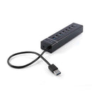7 Port USB 3.0 Hub Splitter High Speed 5Gbps USB 3.0 Expander for PC Laptop