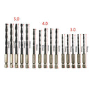 15pcs HSS Hex Shank Drill Bits Set Hexagonal Screw Twist Electric Drills