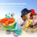 9pcs Cute Cartoon Classic Baby Shower Water Toys Infant Bathroom Beach Toys