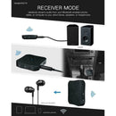 KN319 2 in 1 Bluetooth 5.0 Receiver Transmitter Single Adapter Music Audio X6F4