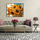 Painting By Numbers Kit DIY Brilliant Sunflower Canvas Oil Art Picture Gift A