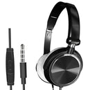 Foldable Deep Bass 3.5mm Wired Gaming Headphones for Phone/Computer black