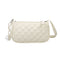 Fashion Lattice Pattern Women Handbag Chain Shoulder Underarm Bag (White)