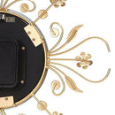 Modern Crystal Diamond Wall Clock, Luxury Flower Wall Clock Silent Metal Cl