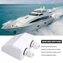 New Abs White Double Cable Entry Gland Mounting Bracket For Rv Solar Panel R7R1