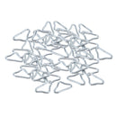 50pcs Metal Silvery Triangle Rings Buckle Ring for Straps Trampoline Mat