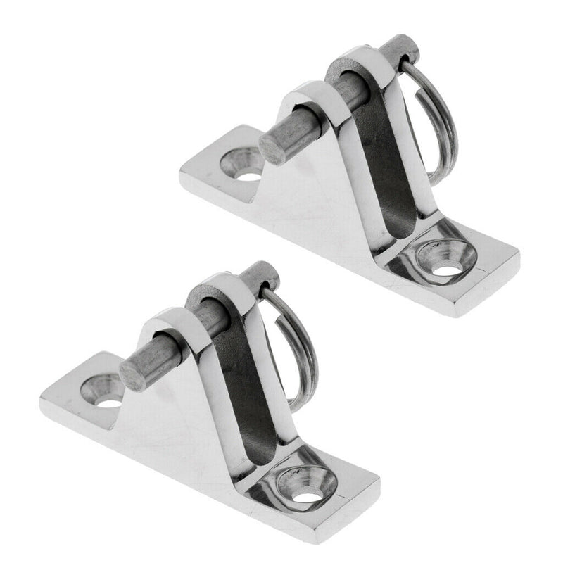 2pcs 316 Stainless Boat Top Quick Release Pin with Deck Hinge For Marine Boat