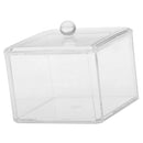 Acrylic Makeup Holder Cotton Pads Storage Box Cosmetic Case Organizer 9.5CM