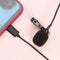 USB Type C Mini Lavalier Microphone Omnidirectional Lapel Clip Mic with Bag A