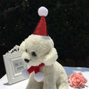 2 Pcs Red Cute Small Dog Cat Birthday Party Cone Hat Neck Scarf Set Costume,
