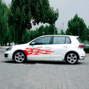 2x 150x42cm Flame Totem Vinyl Car Stickers Auto Whole Body Decals Decor