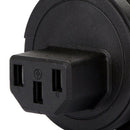 Wa-0183 Uk Male Iec 320 C13 Adapter, Uk 3 Pole Male To Iec Female Adapter C1X8