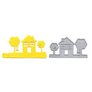 House and tree Metal Cutting Dies For Scrapbooking Stencils DIY Album Card 3C
