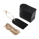 25 Pieces Chalkboard Tags Hanging Wooden Mini Chalkboard Signs DIY Crafts