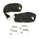5 Pcs Black Over-the-Door 8 Hook Hanger Scarf