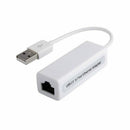 1Pcs White USB Ethernet LAN Adapter USB 2.0 high speed Interface USB JIE