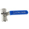 1/2" Lever Female/Female Ball Valves Long Handle 316 Stainless Steel WOG100 H1T7