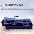 24 Cells Seedling Starter Tray Seed Germination Plant Pots Nursery Seeding Box