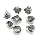 24pcs Stainless Steel Mini Cookie Cutter Set Baking Pastry Cutters Slicers