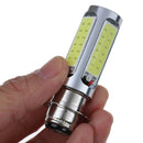 1X white cOB LED motor bike/ATV headlight bulb fog light H6M PX15d P15D25-1  FT