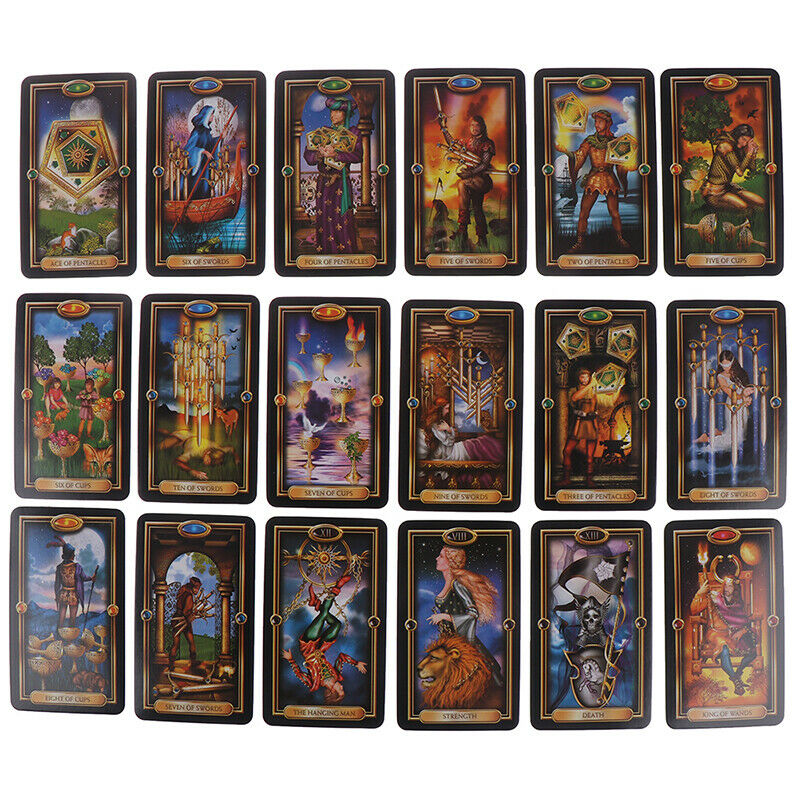 78pcs Tarot Deck Cards Guidance of Fate Playing Board Game Cards SetS Hn