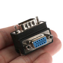 90 Degree Right Angled VGA Male To Female Extension Extender Video Adapter OZ