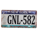 New York Car License Retro Metal Tin Sign Plaque Picture Bar Pub Man Cave
