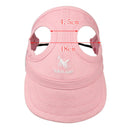 Baseball Hat Sun-shading Bucket Cap with Ear Holes For Dogs Pet Cats Pink L