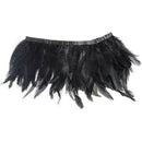 Black Feather Neck Collar Wrap Party Evening Dress Up N2E3