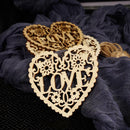 10x Wooden Love Heart Table Scatter Wedding Decoration Crafts Hanging Decor Hot