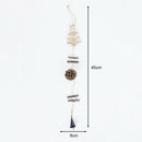 Wood Christmas Tree Star Pine Cone Ball Pendant Hanging Decor Ornament (C) A
