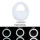 Universal Selfie LED Ring Flash Fill Light Clip-on Camera for Cellphone