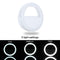 Universal Selfie LED Ring Flash Fill Light Clip-on Camera for Cellphone