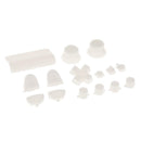 White Bullet Button Thumbstick D-pad L R Mod For PS4 Playstation Controller