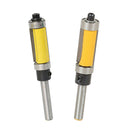 2pcs/set 1/4 Shank Diameter Trim Router Bits, Durable Carbide Joint Router Bit