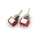 2x SPDT On/Off/On 3Position Toggle Switch AC250V/2A/120V/5A MTS-103 ME