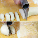 Stainless Steel Cake Smoother Scraper Tools Fondant Sugarcraft DIY Tool Bak Y1G5