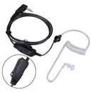 2 Pin Headset Flexible Acoustic Tube PTT MIC Earpiece Earphone for Baofeng