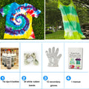 Tie Dye Kit 6 Colors For Clothing Rubber Bands With Gloves DIY Craft Pigment