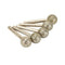 5Pcs 20Mm Head Dia 6Mm Shank 60# Spherical Diamond Coated Grinding Head Sha