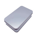 4Pcs Small Rectangular Empty Metal Tins Hinged Jewellery Coins Box Kit Container
