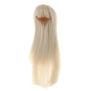 Stylish 1/4 BJD Full Wigs Long Straight Synthetic Hair With Bangs For Dollfie